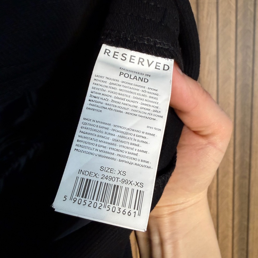 Reserved Classic Black Women's Trousers - Picture 3 of 3